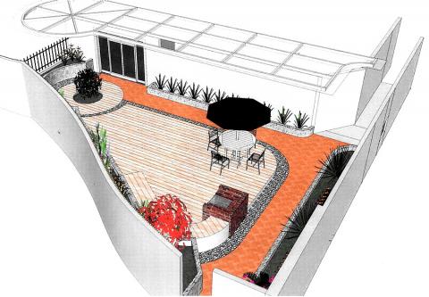 京采空間設計 - 內湖大湖街別墅室外露台- 歐小姐3D圖 京采空間設計 - 內湖大湖街別墅室外露台- 歐小姐3D圖