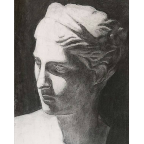 秋十藝術設計工作室 - 對開炭筆