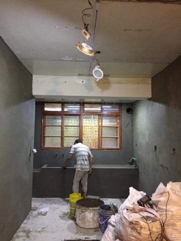 仁祥泥作工程 - 廚房打底後