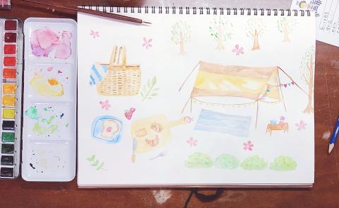 林筱婷 - 手繪-水彩插畫