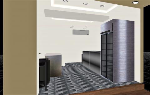 誼家室內設計公司 - 飲料店3D示意圖