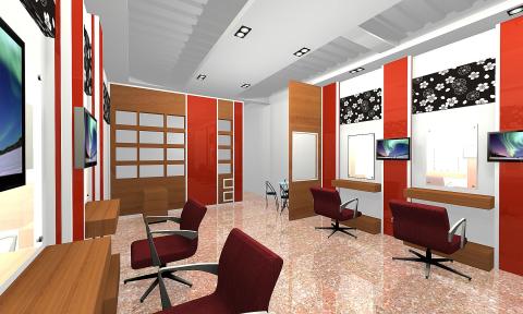 帝灃室內設計 - 髮廊沙龍商空規劃設計及施工