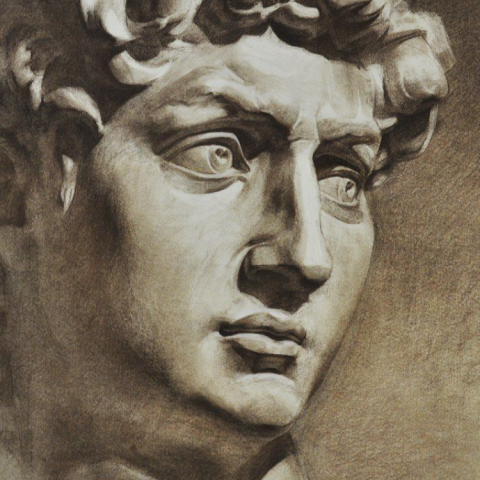 Gigi工作室 - 大衛胸像/素描