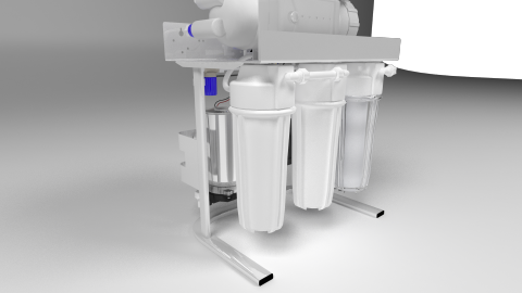 LIX - 以3ds max作出的虛擬產品、為淨水產業公司打造的RO濾水機器虛擬產品，可利用素材作出細緻產品介紹（如：影片、圖片等）安裝說明，提供消費者理解的便利。
