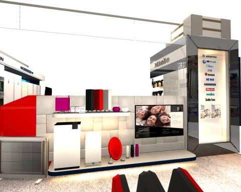 程山設計有限公司 - 天母SOGO家電櫃位3D透視圖