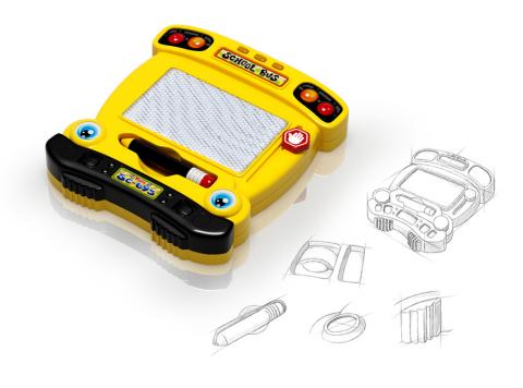 陳漢文 - 校車造型繪圖板玩具設計