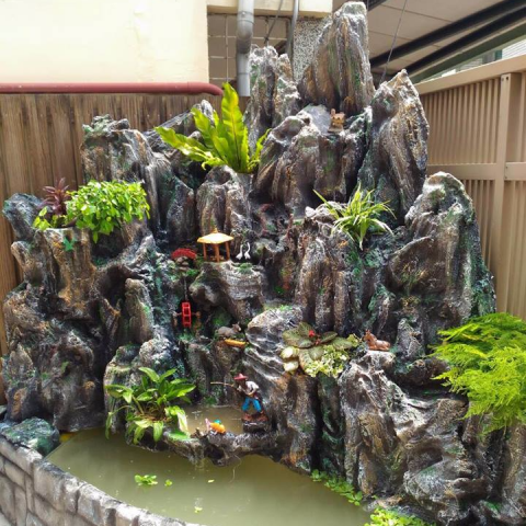 尚邑數位影像輸出 - 玻璃纖維假山造型
