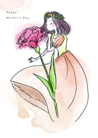 陳皇安 - 母親節賀卡繪製(手繪、電繪)