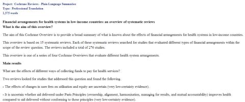 The iliad Translation Services - 醫學公共衛生研究翻譯