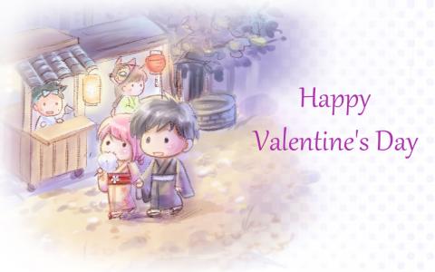 黛蘭 - Q版人物賀卡-七夕