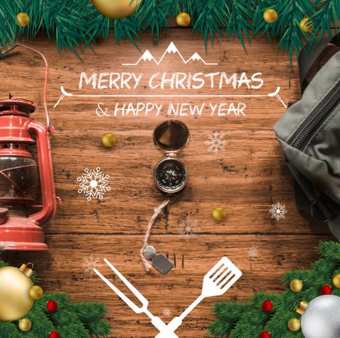 品濬設計_Table - 露營系列聖誕節電子賀卡