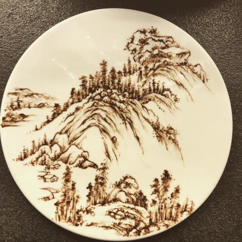 柏瑋藝術工作室 - 巧克力醬畫盤