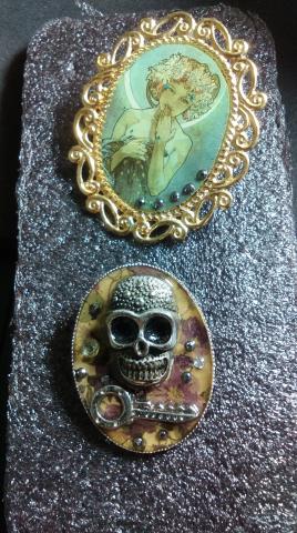 連小姐 - 水晶灌膠別針