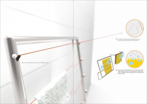 陳雲翰 - 工業設計產品競賽作品
STRING RACK/線式毛巾架 陳雲翰 - 工業設計產品競賽作品
STRING RACK/線式毛巾架