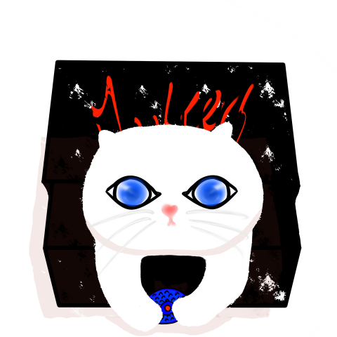 張小姐 - 白貓出來撿玩具被發現惹!