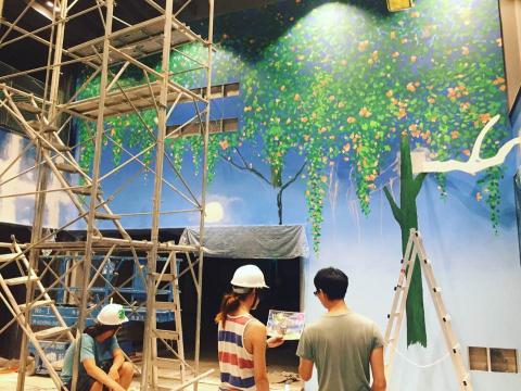 林家佑 - 新竹精品城幾米壁畫
