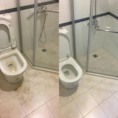 張小姐（ 立淨居家清潔） - 廁所清潔前後
