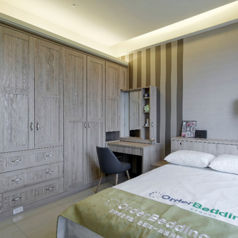 歐德系統傢俱 - 台灣系統家具領導品牌--Order家具，採用進口板材及堅固的五金配件，
 讓每一個享受美夢的臥室空間，都能兼具美感和機能。
小空間也能規劃專屬更衣、收納空間，品味來自德義的高品質生活！
