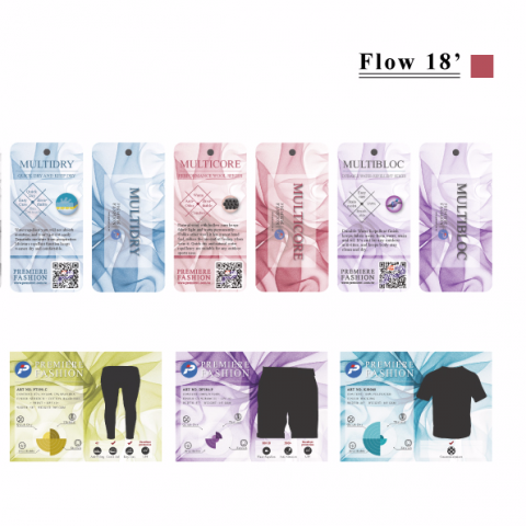 Tratitude - Hang tag 吊牌設計
功能明信片設計(服裝款式為挖空，貼上布料可供客人試摸)
