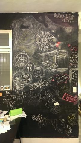 Denise Lee - 牆面黑板繪製