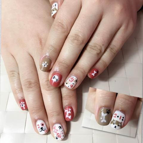 Jessica nail　西卡美甲日記 - 狗年汪汪旺