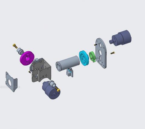 王志聖 - 雙軸向傳動機構簡圖