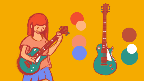 IEIE - 甘噪祭PV：角色設計、顏色指定範例
