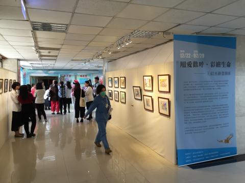 陳志芳 - 《為愛歡呼》繪畫展｜醫院大廳｜2015