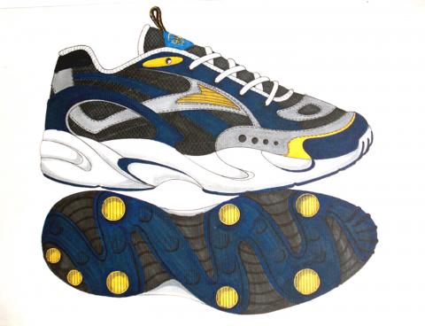 舜奕設計............ - 運動鞋手繪示意圖
