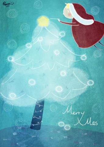 PEI CHIA - 兒童聖誕節慶插畫