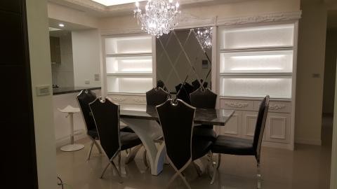 椰子室內設計裝修 - 開放廚房中島連結餐廳設計!