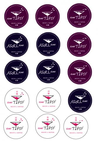 Mandy - LOGO,貼紙設計