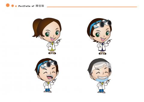 陳佳珈 - 生技公司公仔設計