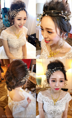 新秘Wedding優雅不羈 Pony&Chloe《精品》閨蜜婚紗/自主婚紗照/孕婦寫真 - 現場造型