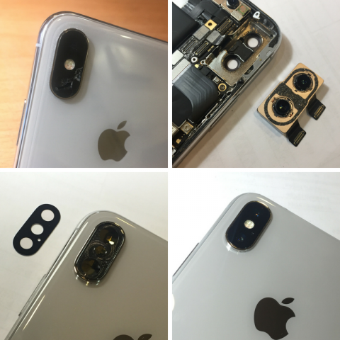 A-kai iphone維修中心 - iphoneX相機保護玻璃更換,我們可以單獨幫您更換玻璃,無須更換整個外殼!
