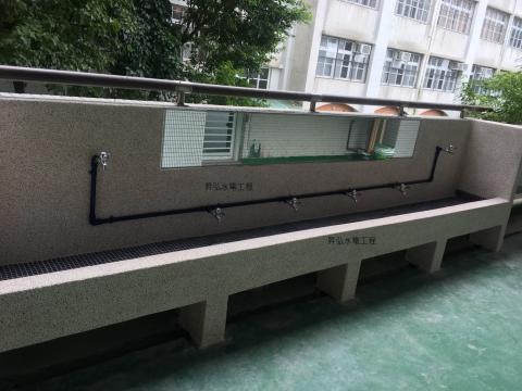昇弘水電工程行 - 板橋 實踐國小 洗手檯配管