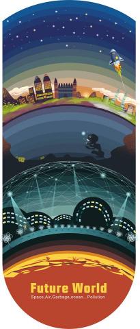 Acrylic's hot air balloon - 向量插畫作品 | Vector illustration
2015 -  Future World 未來世界 , 個人作品.