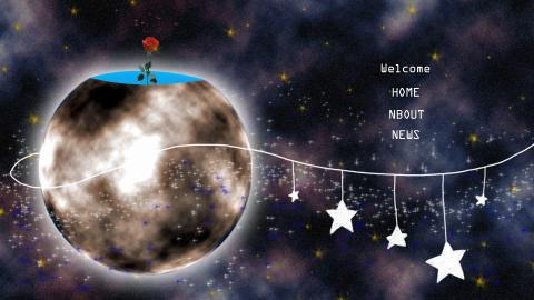 Cookie 設計 - 平面網頁設計-小王子、玫瑰、星球