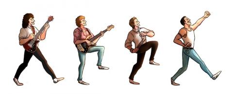 Mᴏᴛʀɪᴄ 角色/插畫狂想 - Queen band 
皇后樂團

真人畫作插畫練習