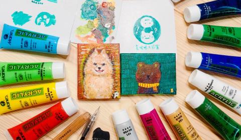 不拉 - 畫啥咪工作室，提供客製化無框畫，壓克力繪畫教學https://dwstudiopb.weebly.com/