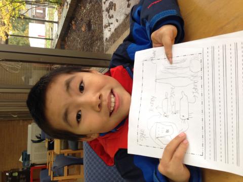 英語通  - 一對一兒童美語閱讀與寫作教學：亞裔美國3年級生。