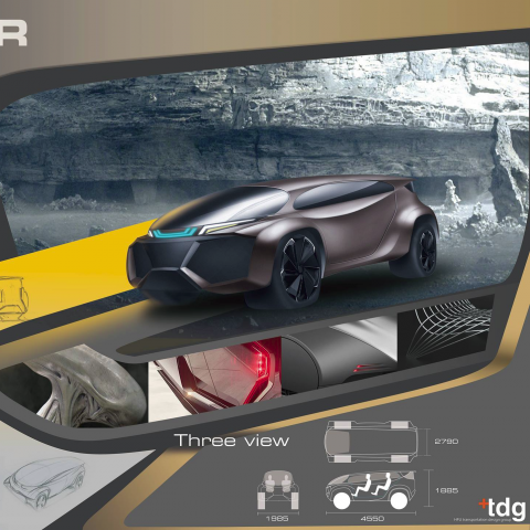 秋十藝術設計工作室 - 汽車概念設計發表展版局部