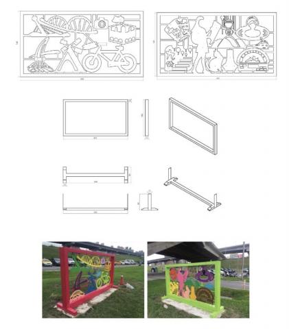 Debby - 裝置藝術設計及工程圖繪製至發包完工