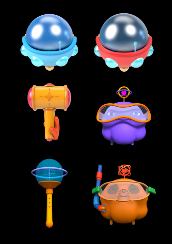 吳孟倢 - 遊戲物件與角色建模及貼圖繪製 使用工具 : Maya, Substance Painter