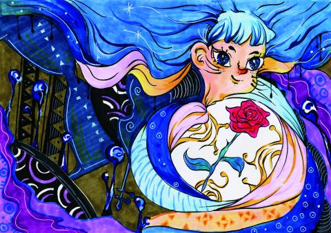 YIA - 《幻》
用具：麥克筆、代針筆、色鉛筆、牛奶筆