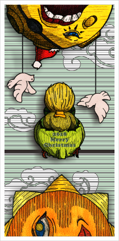 H.C Design設計工作室 - 聖誕卡插畫設計