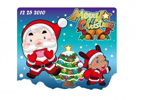 緯宸工作室 - 聖誕節卡片設計/Illustrator