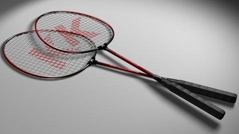 自由設計Terry - 擬真羽毛球拍建模