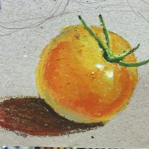 弎樓藝坊 - 蠟筆示範