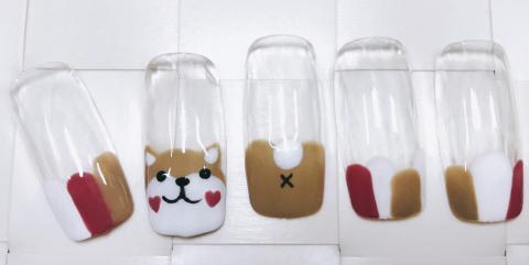 Jessica nail　西卡美甲日記 - 柴柴當道，好可愛啊～～